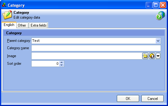 oscommerce category editing