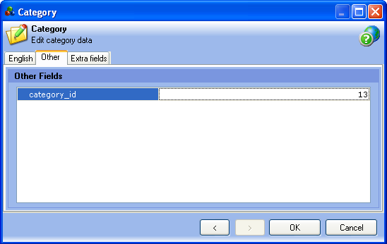 osCommerce Category Editing